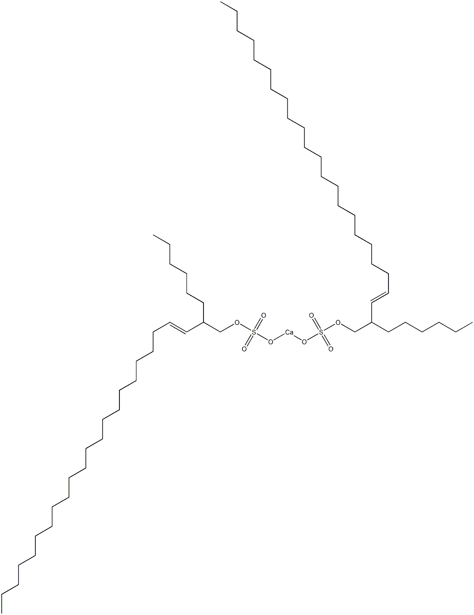 Bis(2-hexyl-3-tetracosenyloxysulfonyloxy)calcium Struktur