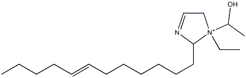 2-(7-Dodecenyl)-1-ethyl-1-(1-hydroxyethyl)-3-imidazoline-1-ium Struktur