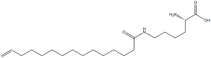 N6-(14-Pentadecenoyl)lysine Struktur