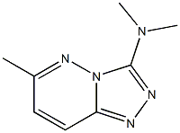 3-Dimethylamino-6-methyl-1,2,4-triazolo[4,3-b]pyridazine Struktur