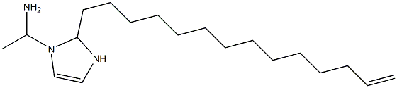 1-(1-Aminoethyl)-2-(13-tetradecenyl)-4-imidazoline Struktur