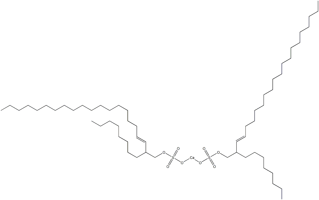 Bis(2-octyl-3-henicosenyloxysulfonyloxy)calcium Struktur