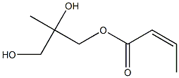 (Z)-2-Butenoic acid 2,3-dihydroxy-2-methylpropyl ester Struktur