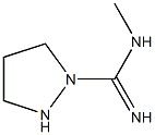 1-(N-Methylamidino)pyrazolidine Struktur