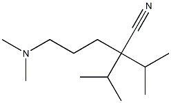 2,2-Diisopropyl-5-(dimethylamino)valeronitrile Struktur