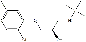 (2R)-1-(tert-Butylamino)-3-(2-chloro-5-methylphenoxy)-2-propanol Struktur