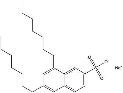 6,8-Diheptyl-2-naphthalenesulfonic acid sodium salt Struktur