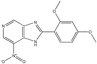 7-Nitro-2-(2,4-dimethoxyphenyl)-1H-imidazo[4,5-c]pyridine Struktur