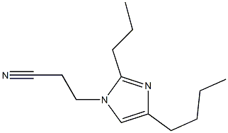 4-Butyl-1-(2-cyanoethyl)-2-propyl-1H-imidazole Struktur