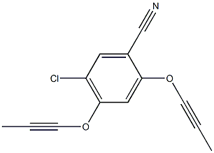 2,4-Bis(1-propynyloxy)-5-chlorobenzonitrile Struktur