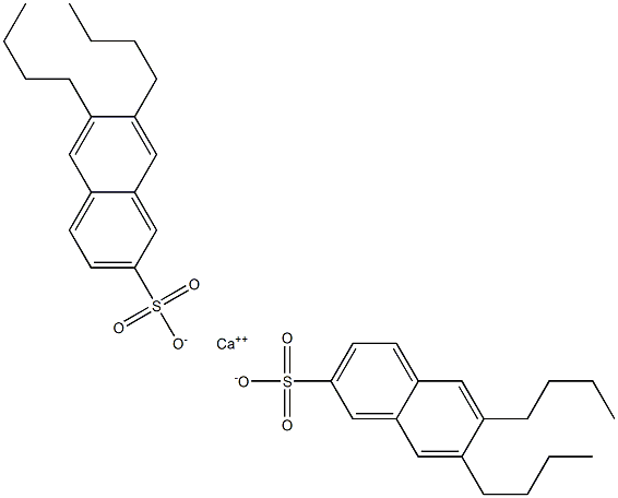 Bis(6,7-dibutyl-2-naphthalenesulfonic acid)calcium salt Struktur