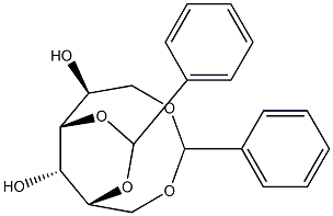 1-O,6-O:2-O,4-O-Dibenzylidene-L-glucitol Struktur