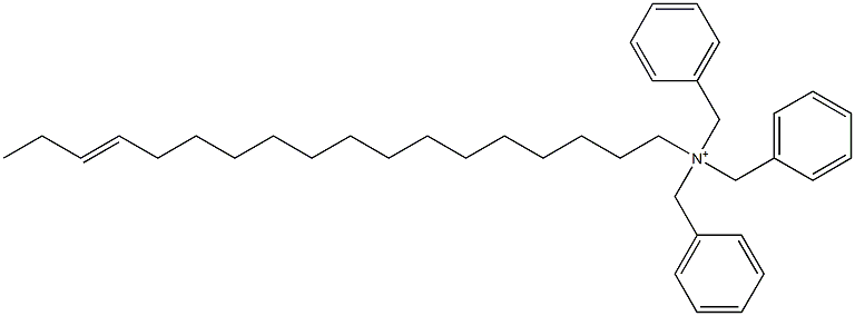 (15-Octadecenyl)tribenzylaminium Struktur