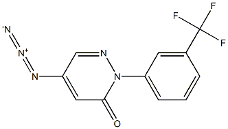 5-Azido-2-(3-trifluoromethylphenyl)pyridazin-3(2H)-one Struktur