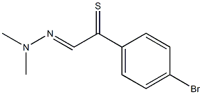 2-(Dimethylhydrazono)-1-(4-bromophenyl)ethanethione Struktur