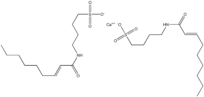 Bis[4-(2-nonenoylamino)-1-butanesulfonic acid]calcium salt Struktur