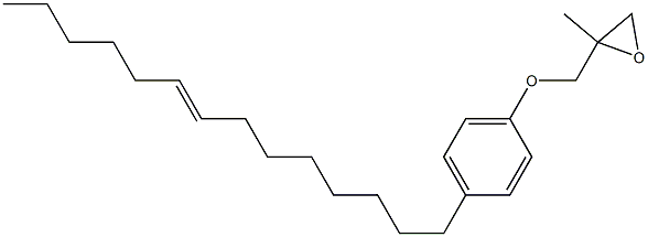 4-(8-Tetradecenyl)phenyl 2-methylglycidyl ether Struktur