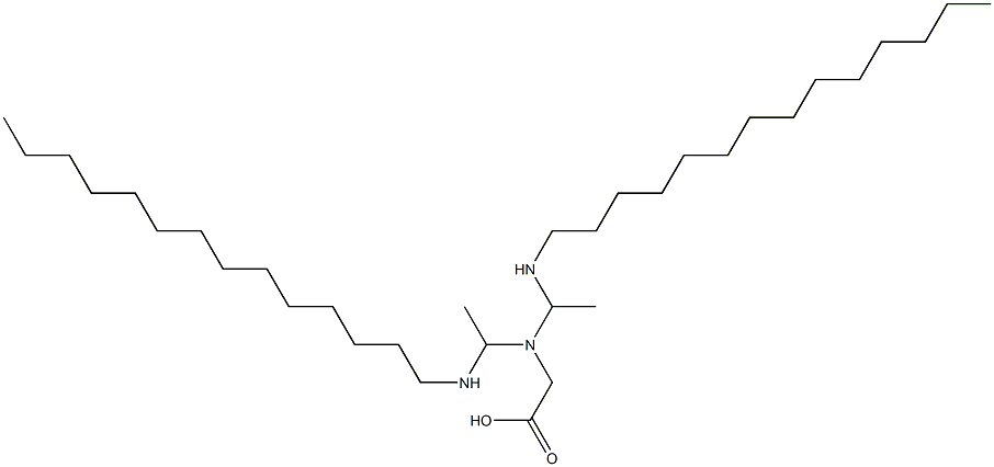 N,N-Bis[1-(tetradecylamino)ethyl]glycine Struktur