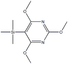 2,4,6-Trimethoxy-5-(trimethylsilyl)pyrimidine Struktur