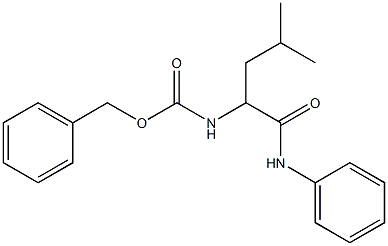 N-(Phenyl)-2-[[(benzyloxy)carbonyl]amino]-2-(2-methylpropyl)acetamide Struktur