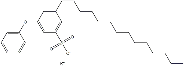 3-Phenoxy-5-tetradecylbenzenesulfonic acid potassium salt Struktur