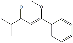 1-Methoxy-4-methyl-1-phenyl-1-penten-3-one Struktur