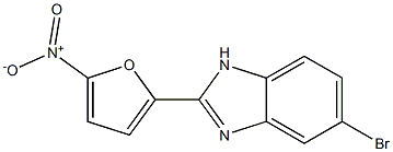 5-Bromo-2-[5-nitrofuran-2-yl]-1H-benzimidazole Struktur