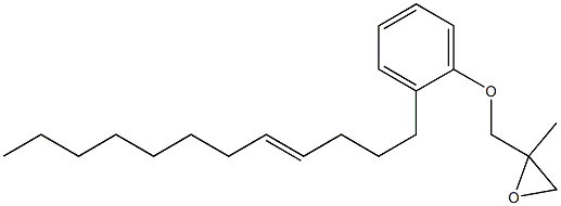 2-(4-Dodecenyl)phenyl 2-methylglycidyl ether Struktur