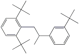 1-(2,6-Di-tert-butylphenyl)-2-(3-tert-butylphenyl)propane Struktur