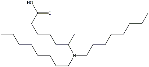 6-(Dioctylamino)heptanoic acid Struktur