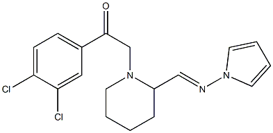 1-[2-(Pyrrolizinomethyl)piperidino]-2-(3,4-dichlorophenyl)ethanone Struktur