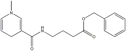 N-(4-Oxo-4-benzyloxybutyl)-1,4-dihydro-1-methyl-3-pyridinecarboxamide Struktur