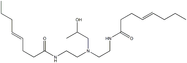 N,N'-[2-Hydroxypropyliminobis(2,1-ethanediyl)]bis(4-octenamide) Struktur