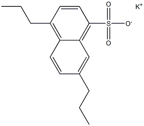 4,7-Dipropyl-1-naphthalenesulfonic acid potassium salt Struktur