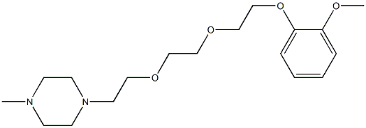 1-[2-[2-[2-(2-Methoxyphenoxy)ethoxy]ethoxy]ethyl]-4-methylpiperazine Struktur