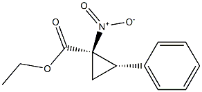 (1R,2S)-1-Nitro-2-phenylcyclopropane-1-carboxylic acid ethyl ester Struktur