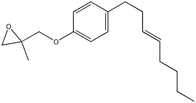 4-(3-Octenyl)phenyl 2-methylglycidyl ether Struktur