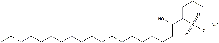 5-Hydroxytricosane-4-sulfonic acid sodium salt Struktur