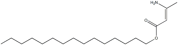 (Z)-3-Amino-2-butenoic acid pentadecyl ester Struktur