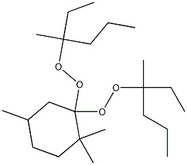 2,2,5-Trimethyl-1,1-bis(1-ethyl-1-methylbutylperoxy)cyclohexane Struktur