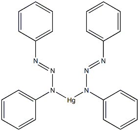 Bis(phenylazophenylamino)mercury(II) Struktur