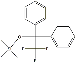 1-(Trimethylsiloxy)-1,1-diphenyl-2,2,2-trifluoroethane Struktur