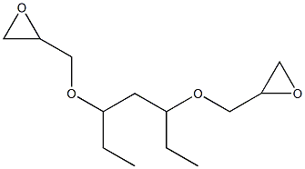 3,5-Bis(glycidyloxy)heptane Struktur