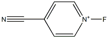 1-Fluoro-4-cyanopyridinium Struktur