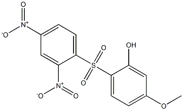 5-Methoxy-2-[(2,4-dinitrophenyl)sulfonyl]phenol Struktur