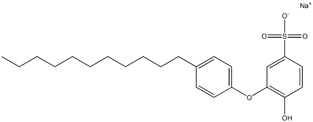 6-Hydroxy-4'-undecyl[oxybisbenzene]-3-sulfonic acid sodium salt Struktur