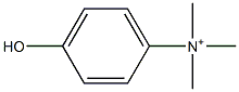 (p-Hydroxyphenyl)trimethylaminium Struktur