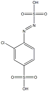 2-Chloro-4-sulfobenzenediazosulfonic acid Struktur