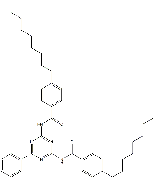 N,N'-(6-Phenyl-1,3,5-triazine-2,4-diyl)bis(4-nonylbenzamide) Struktur