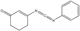 3-[[(Phenylimino)methylene]amino]cyclohexa-2-en-1-one Struktur